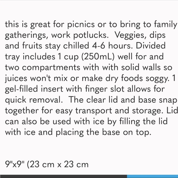 THE PAMPERED CHEF Small Square Chill  & Serve Versatile Covered Tray 9x9 - Picture 7 of 16